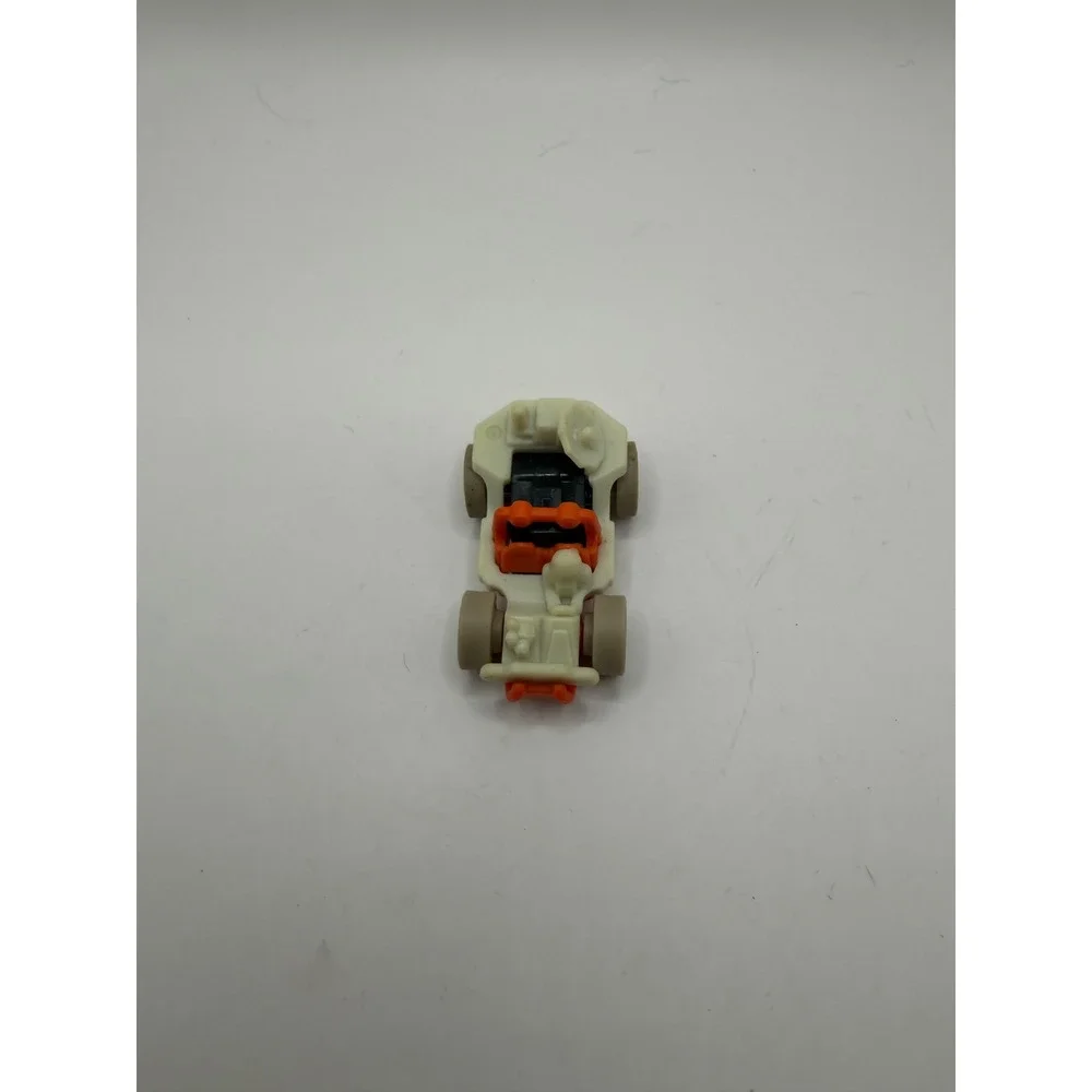 Vintage Micro Space Rover Toy Vehicle Cream Orange Black Satellite‎ Dish Scout